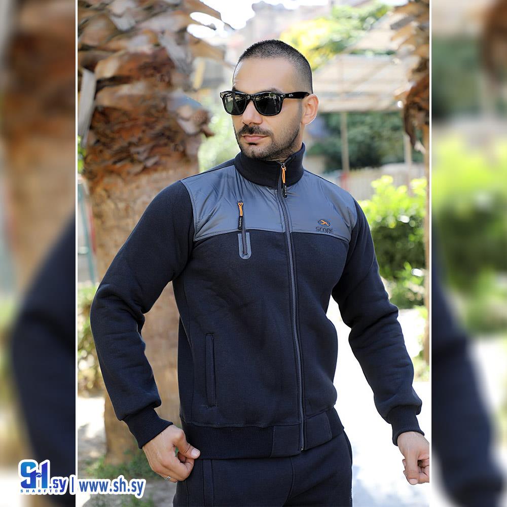 بيجامة رجالي قطن كومباكت (بيت الرياضة)