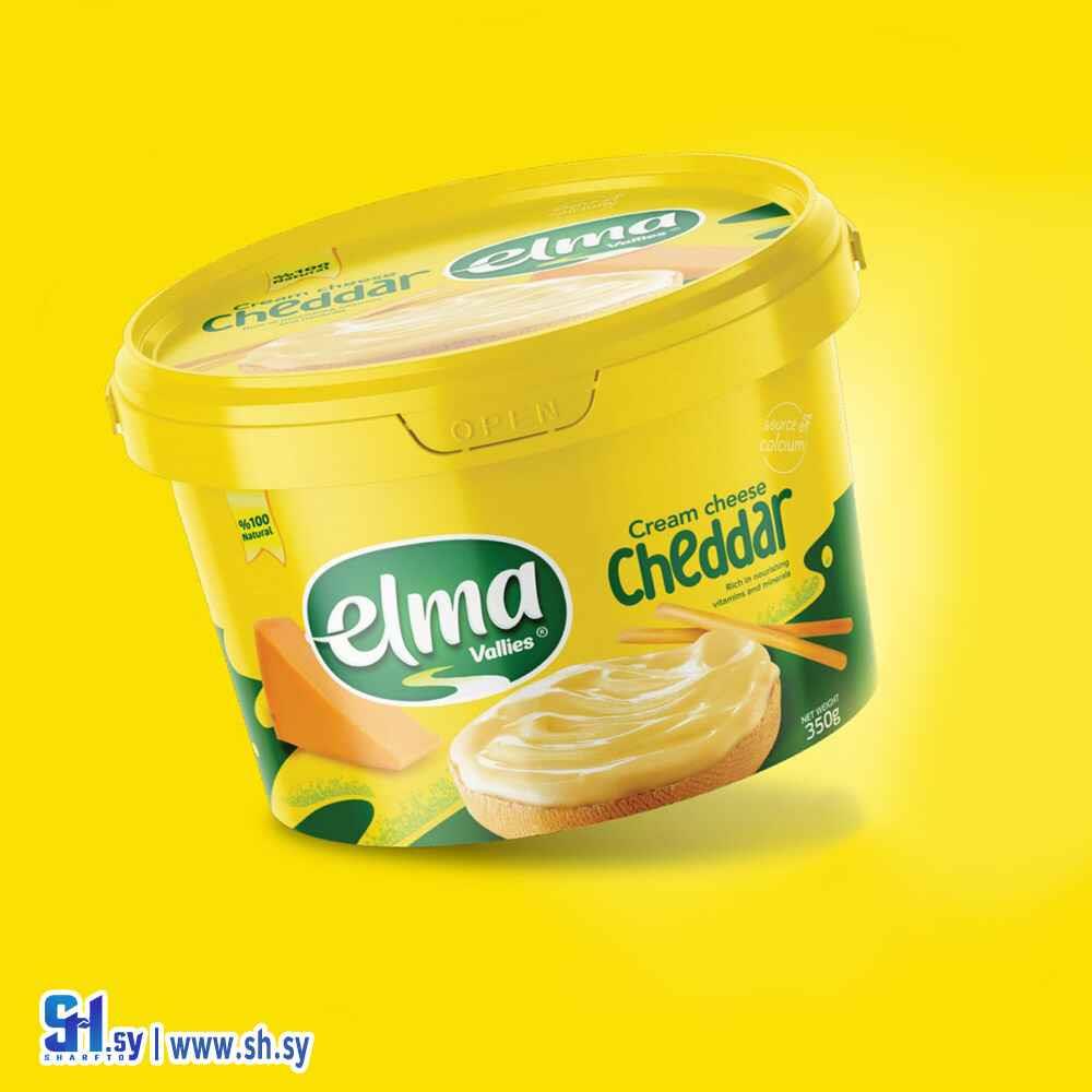 جبنة شيدر كريمية 350غ (elma)