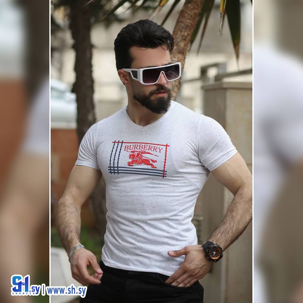 كنزة رجالي مطبعة رسم BURBURRY (ألبسة جود)
