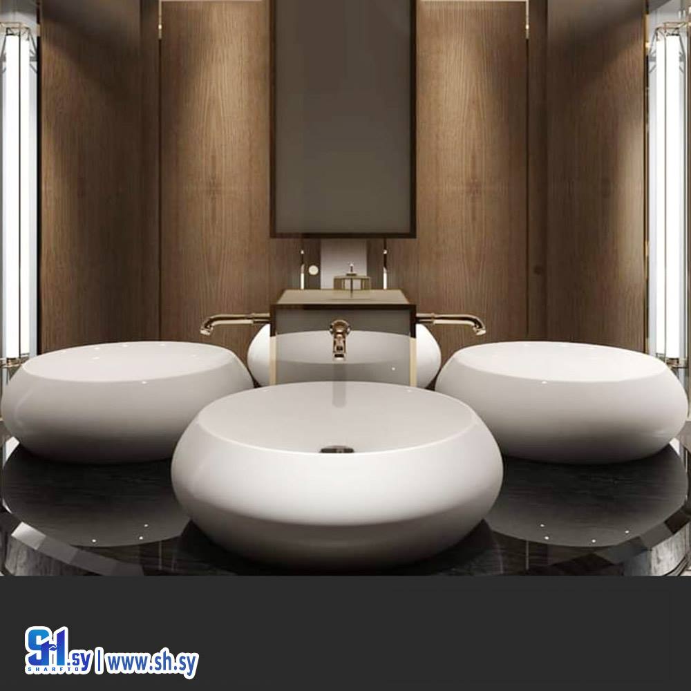 مغسلة حمام دائرية (عالم السيراميك)