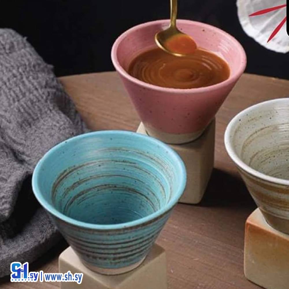 كوب سيراميك على الطراز الياباني (لازوردي المنزلية الراقية)
