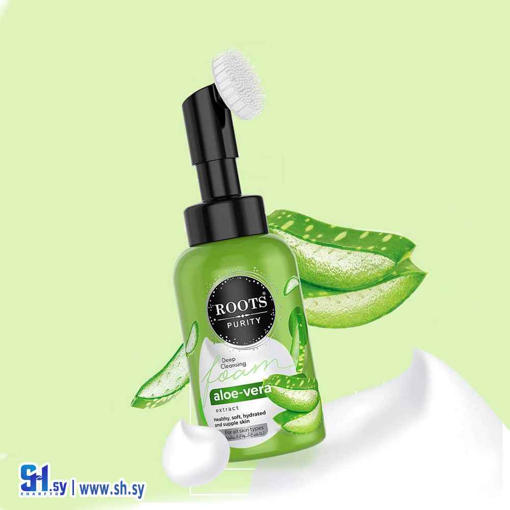 غسول فوم بخلاصة الألوفيرا (Roots Purity)