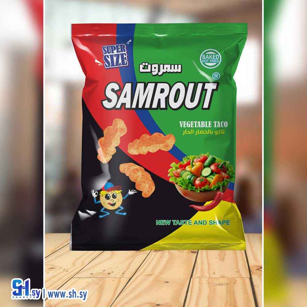 شيبس سمروت نكهة الخضار بالخل (طوقتلي)