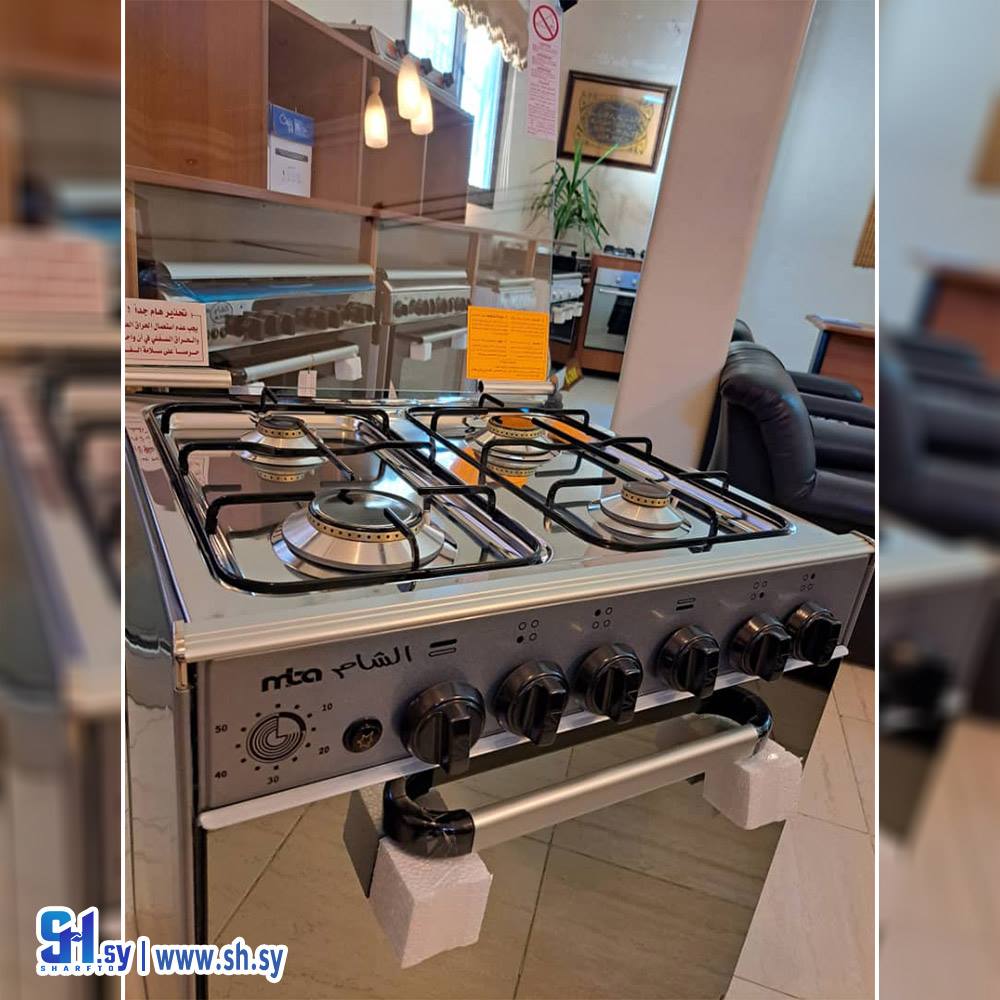 فرن غاز موديل تكنو كروم(الشام لصناعة اللأدوات المنزلية)