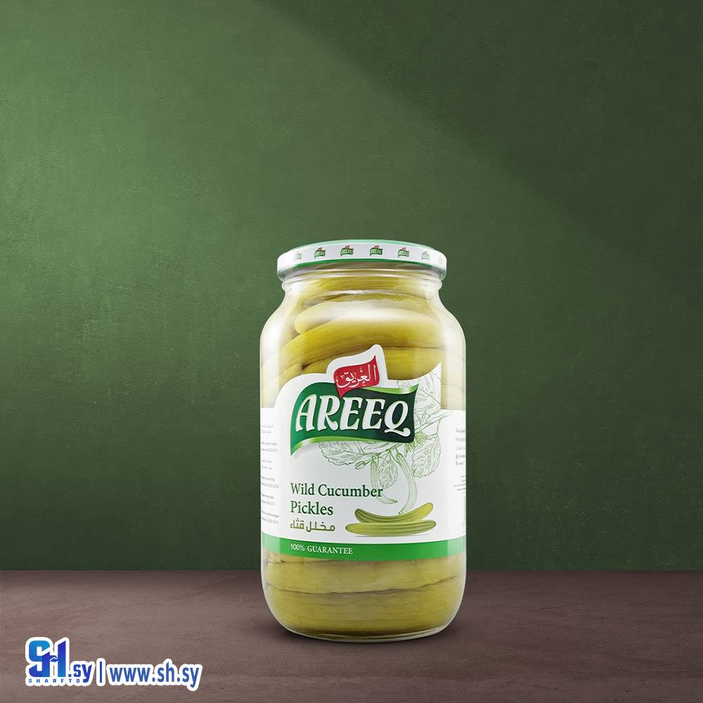 مخلل قثاء 900غ عبوة زجاج (العريق)