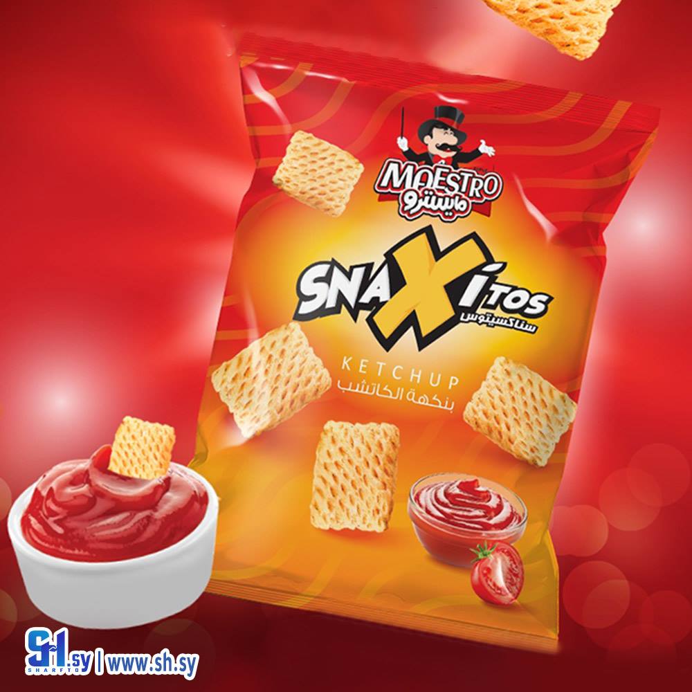 شيبس سناكسيتوس بنكهة الكاتشب (مايسترو شيبس)