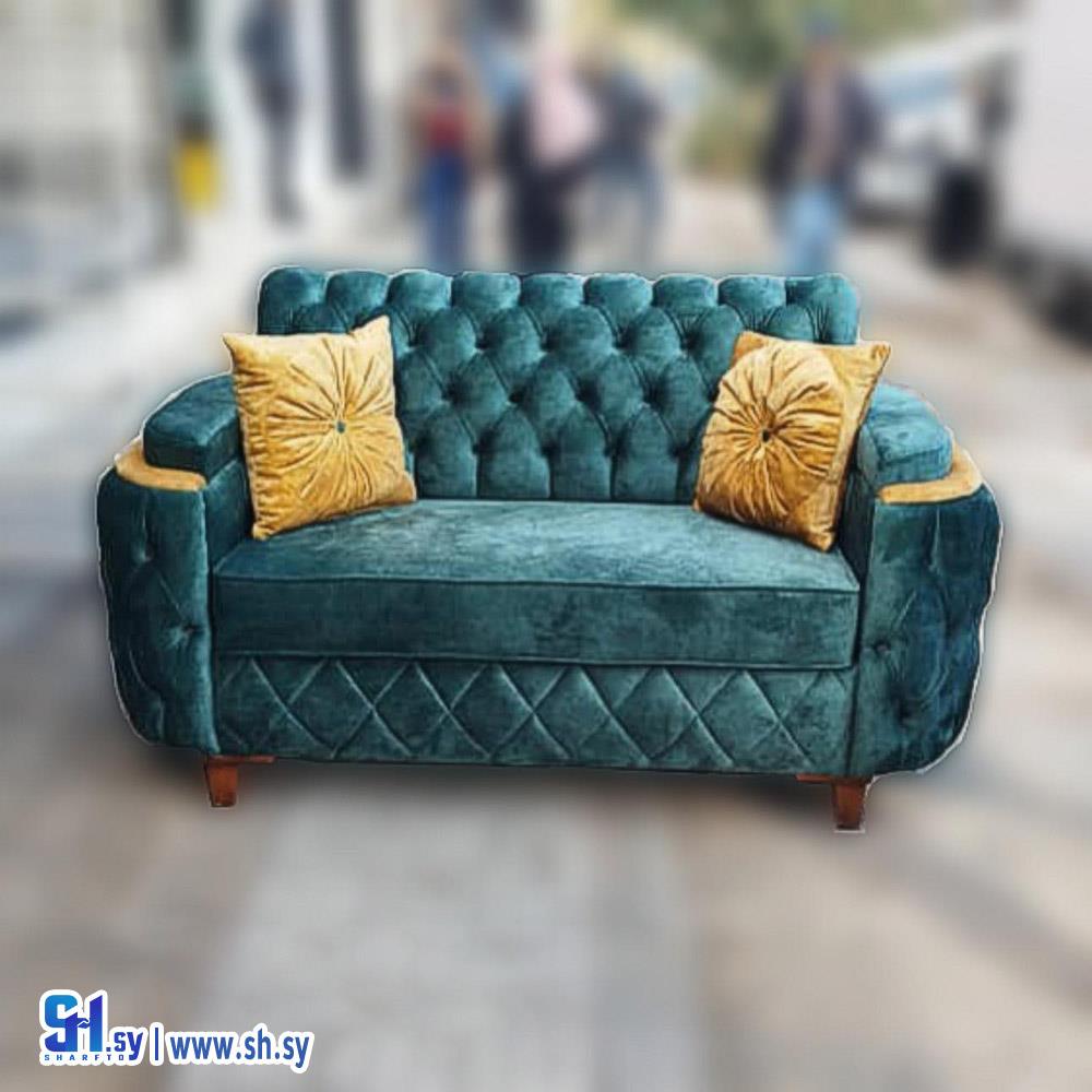 طقم غرفة ضيافة زاوية مخمل 1 (مفروشات السيروان)