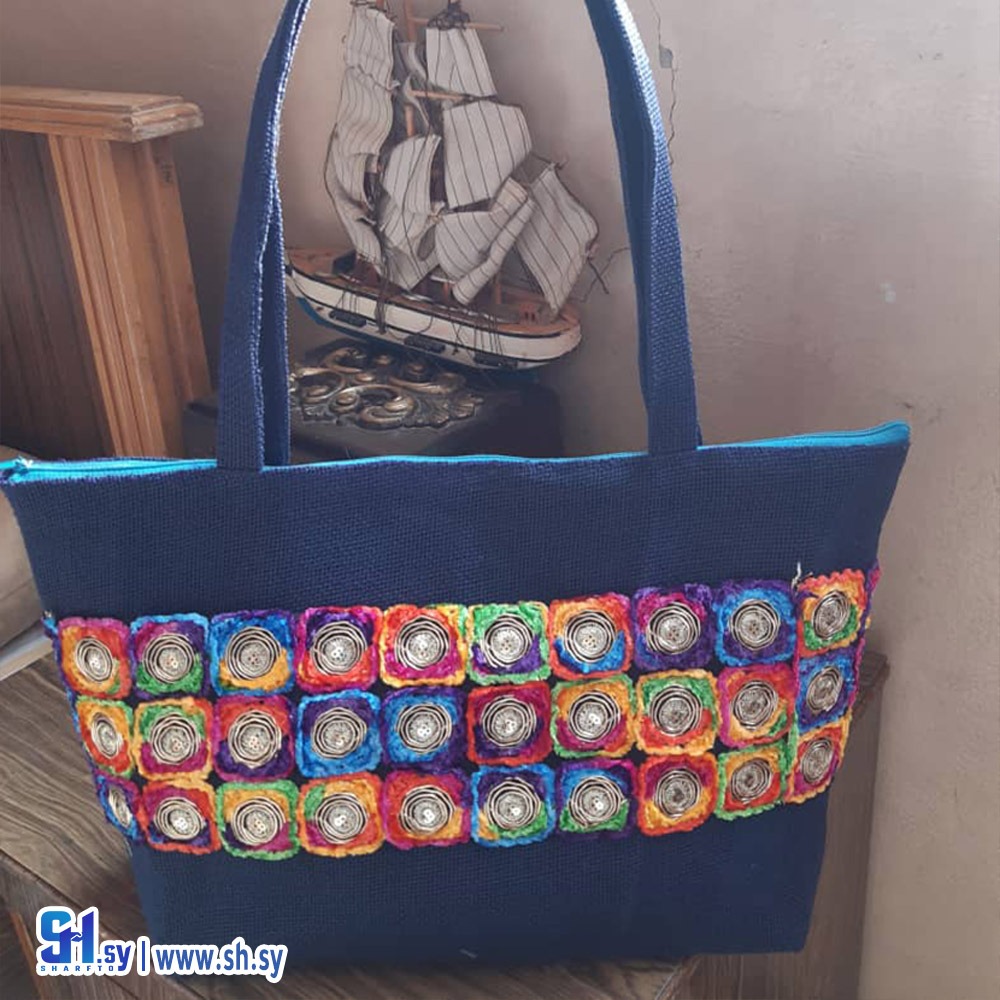 حقيبة كتف نسائية ملونة (Samah Hassoun)