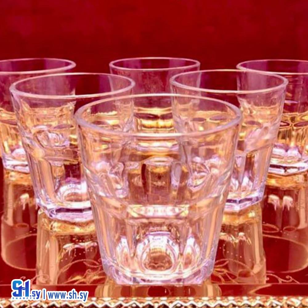 كاسات مضلعه (معرض بلال للأدوات المنزلية)