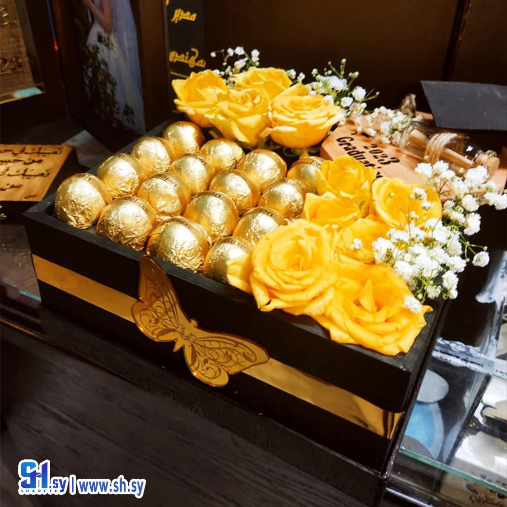 بوكس شوكولا وورد (Raghad handmade)