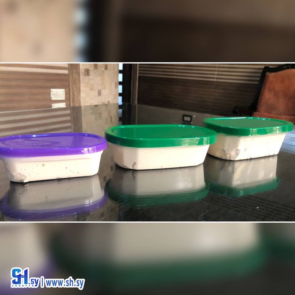 عبوة حلاوة مستطيل (كريدي بلاست)