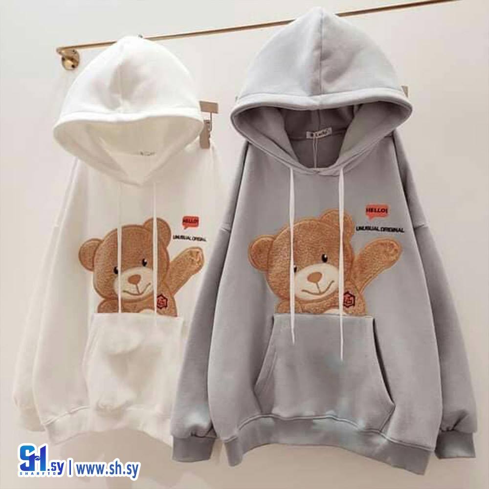 كنزة هودي مع تطريز فرو (ملبوسات مخللاتي)