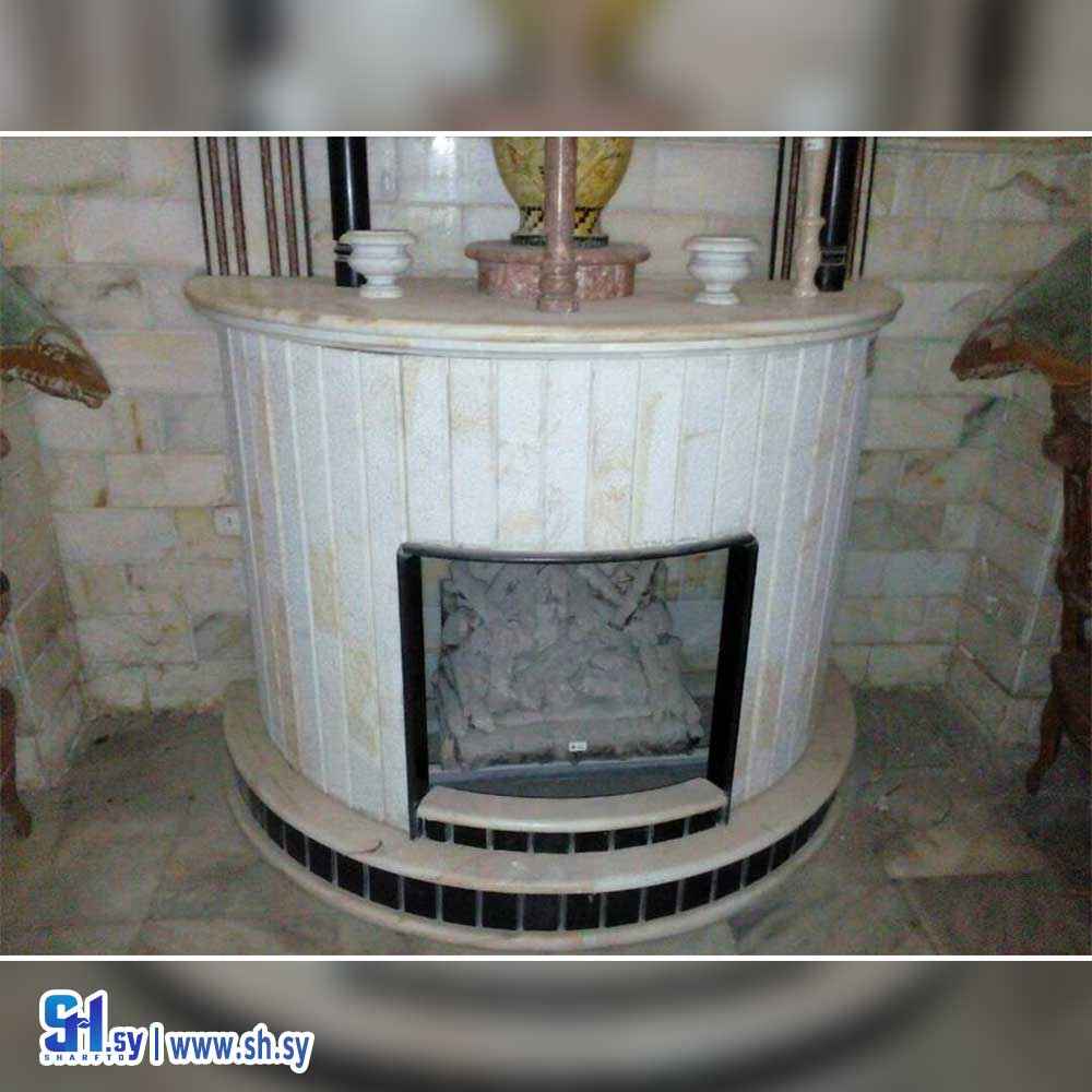 مدفأة حجر 1 (معامل سويد للرخام والغرانيت والسراميك)