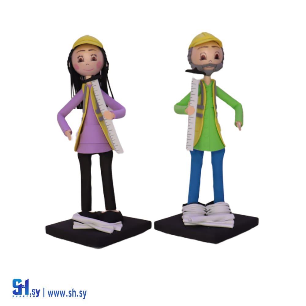 شخصية تمثل خريجي هندسة(مكتبة قدح)