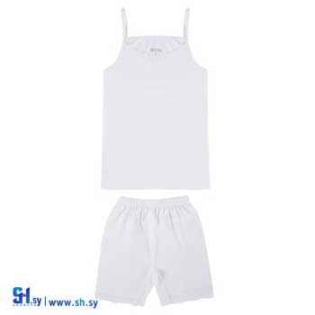 طقم شورت رياضي من الدانتيل بناتي ( تولين )