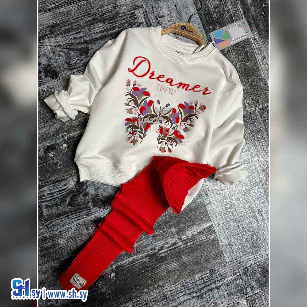 طقم بناتي موديل الفراشة (Fashion World)