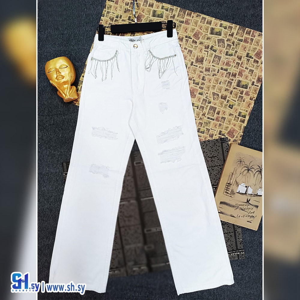 بنطال جينز نسائي موديل 1576 (A.D fashion store)
