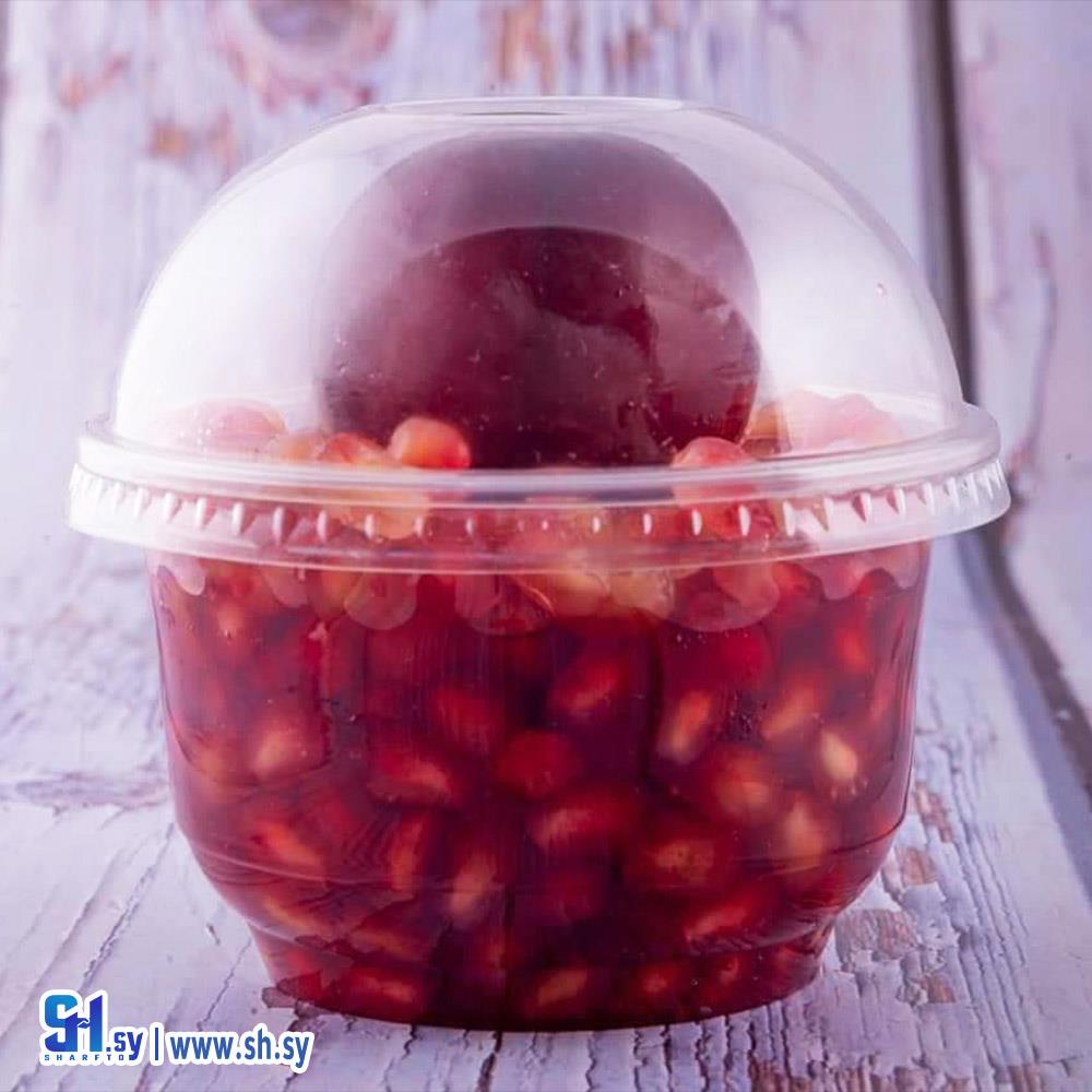 كاسة بلاستيك مع غطاء قصيرة (البشير)