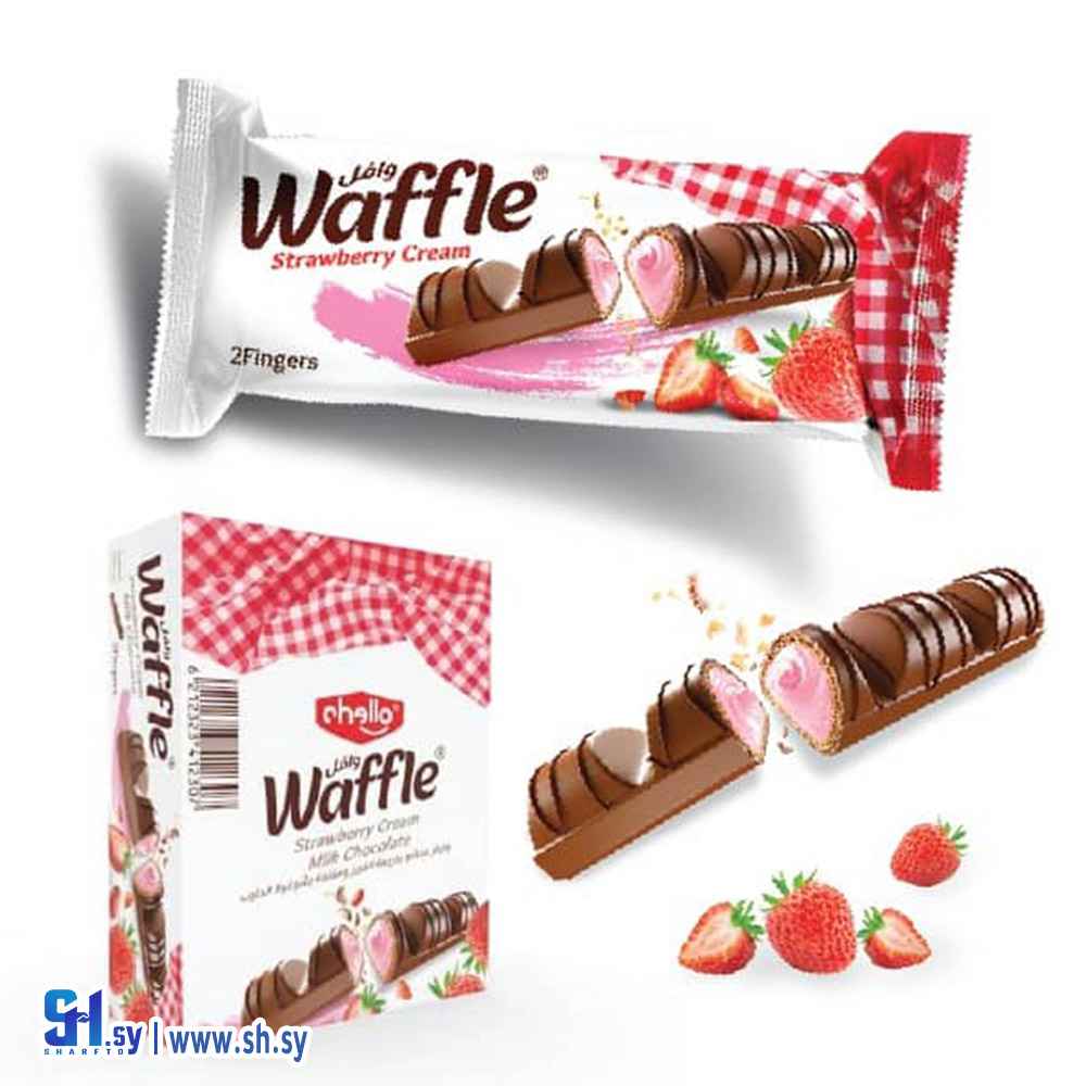 شوكولا وافل بكريمة الفراولة (chello)