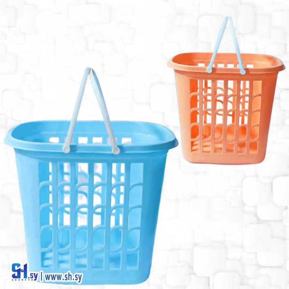 سلة غسيل بيضوية بيدين (شهد بلاست)