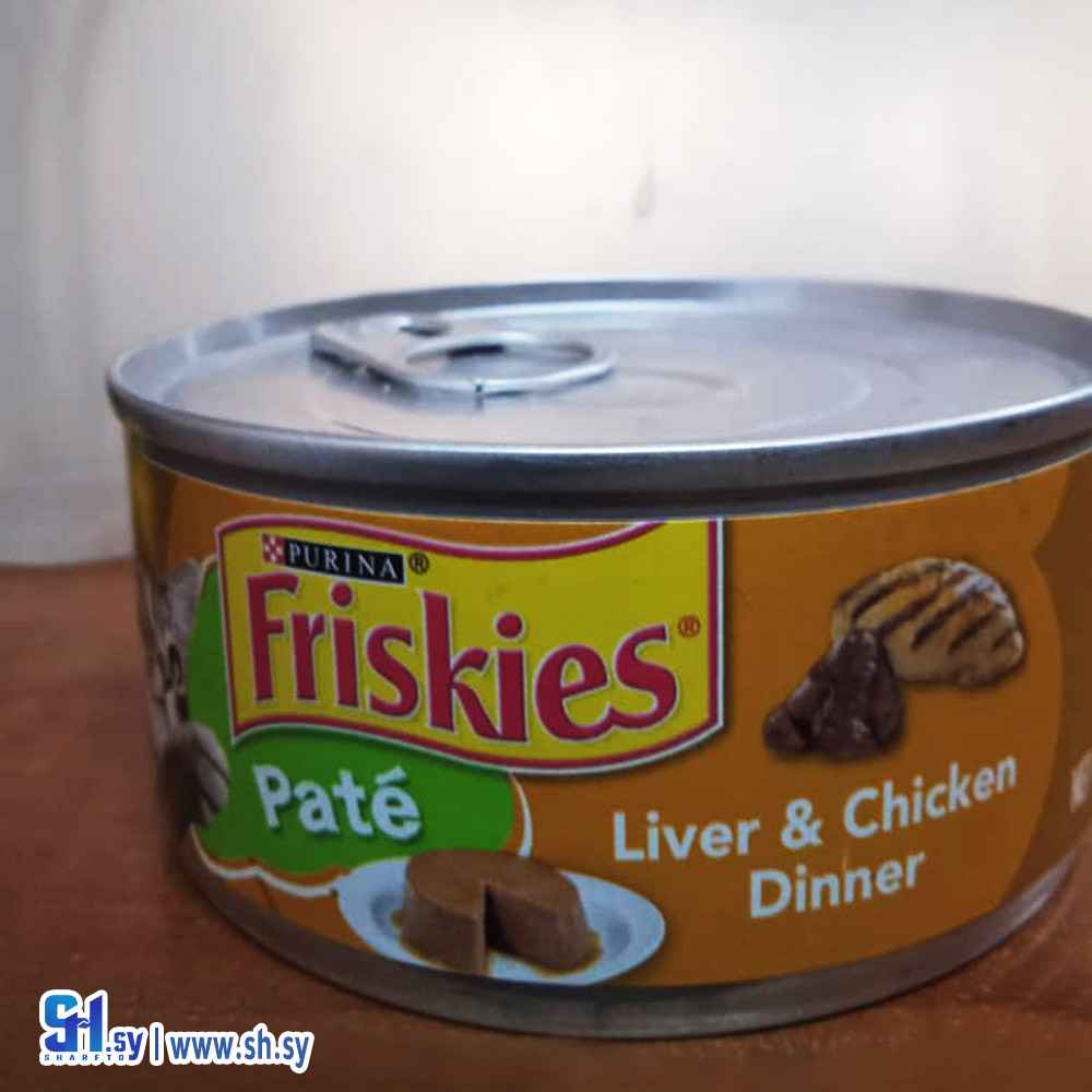 طعام قطط بورينا فريسكيز عشاء كبد الدجاج 156 جرام (بيرد مارت)