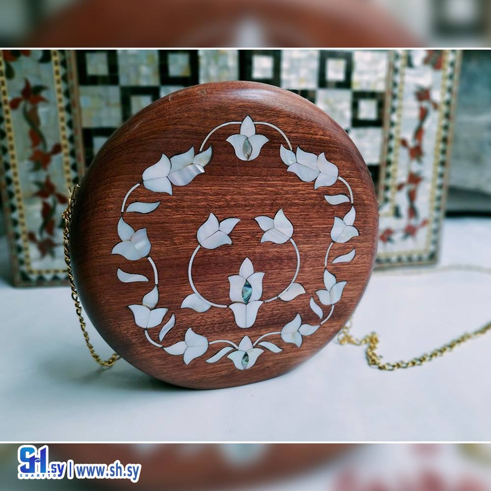 حقيبة كروس بودي نسائية خشب (عقيق)