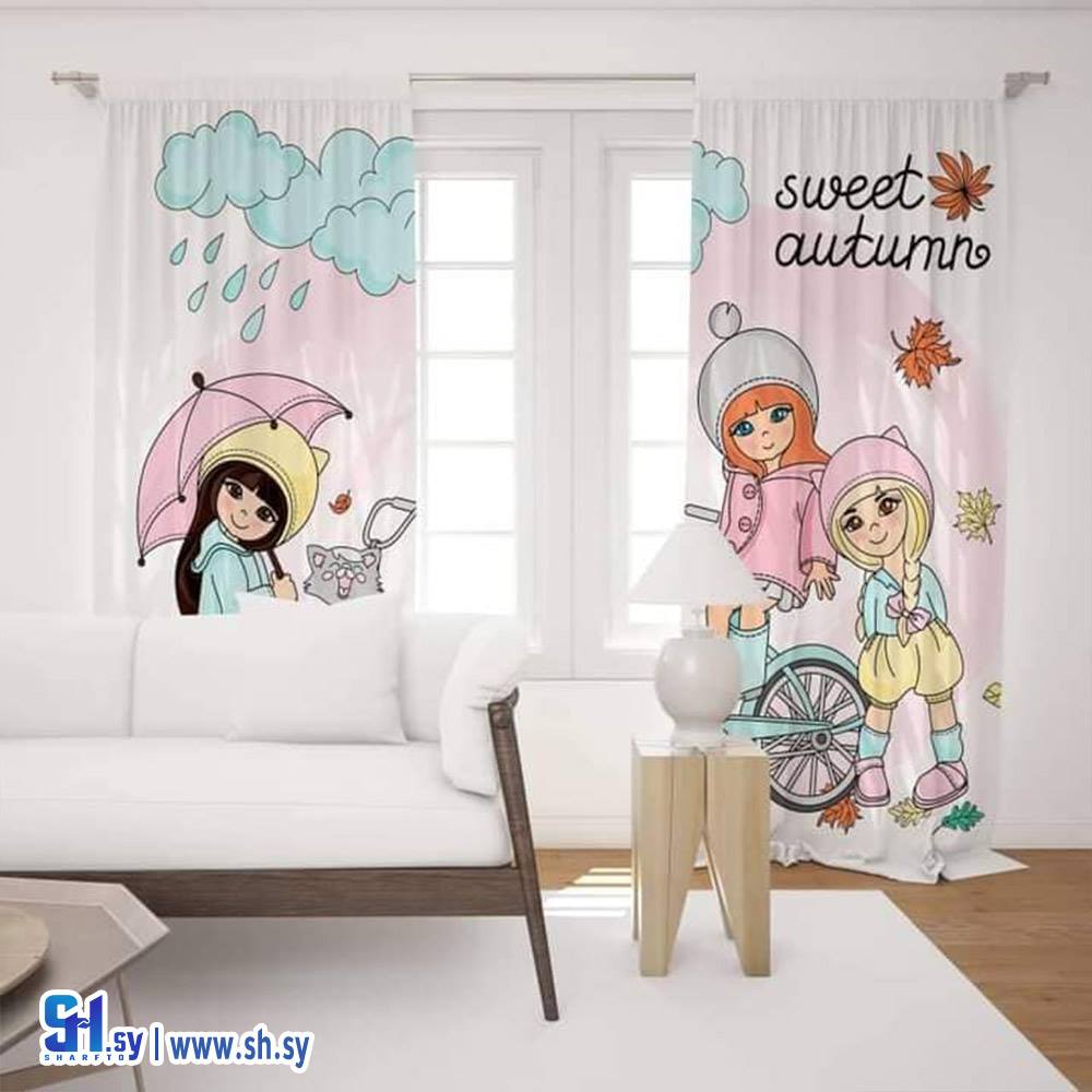 ستارة عصرية 3D Sweet autumn (ستائر الصقر)