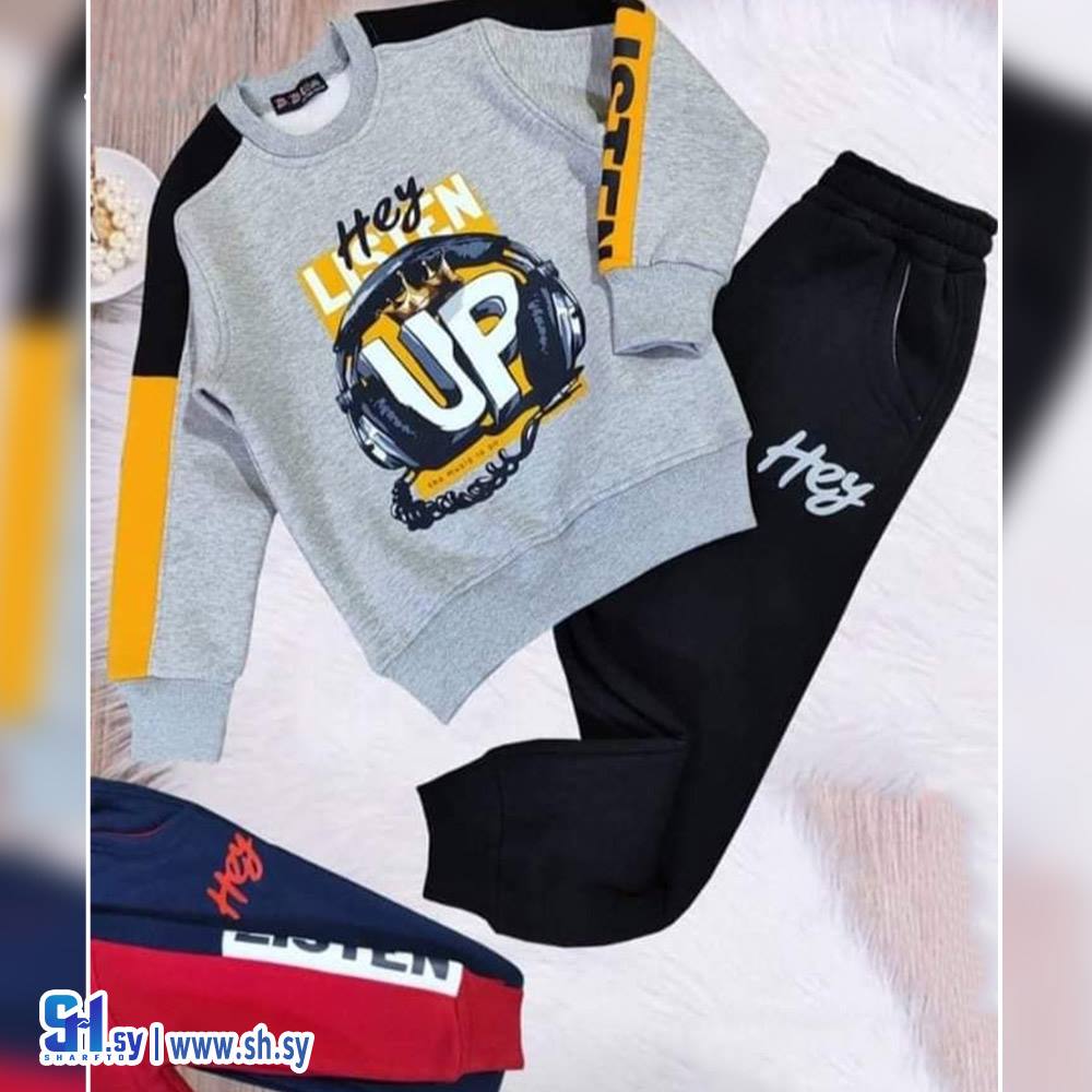 بيجامة فليس صبياني موديل 1027 (Pink&Blue)