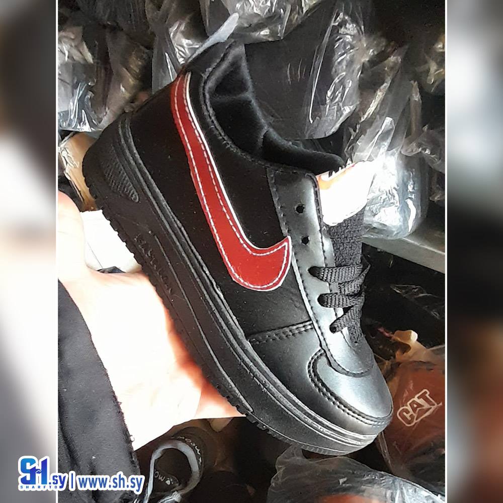 بوط ولادي بناتي نعل طري مدروز (أحذية البيان)