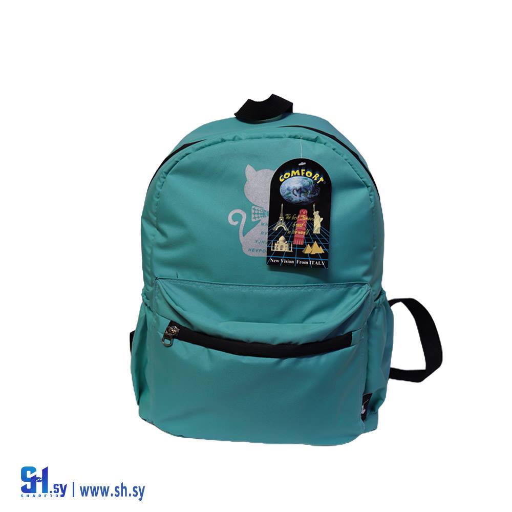 حقيبة ظهر نسائية موديل قطة سحاب + جيبة (حقائب الرفاهية)