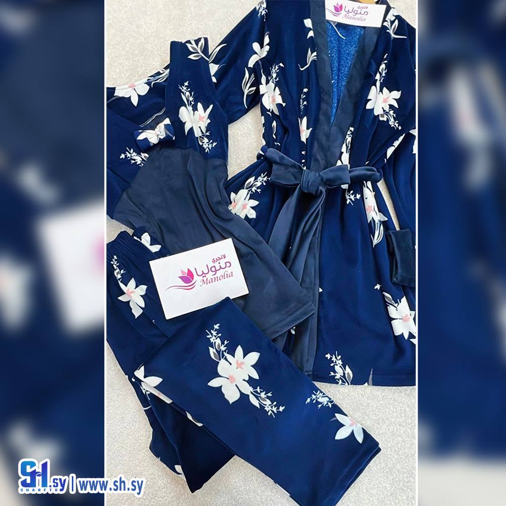 طقم 3 قطع فرو نسائي (لانجري منوليا)