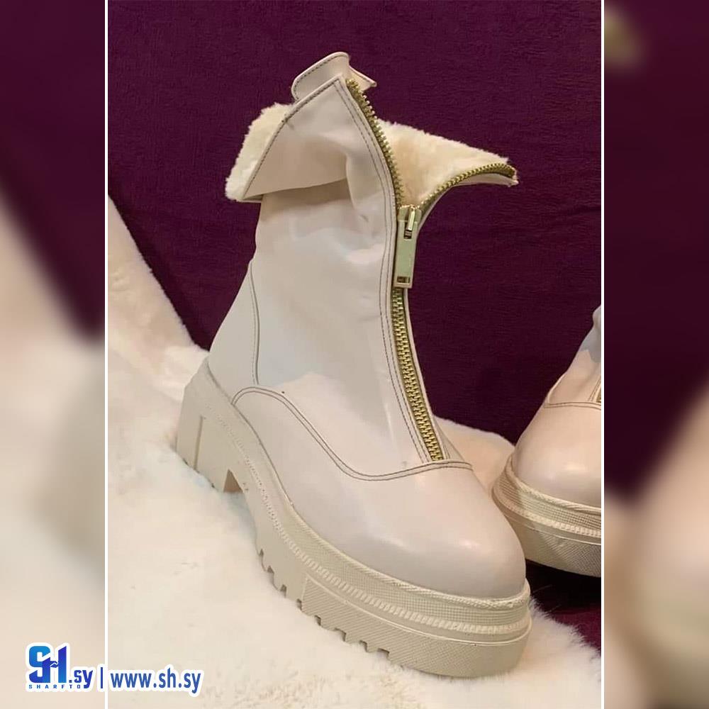 جزمة نسائية فرو من الداخل (أحذية ماهر)