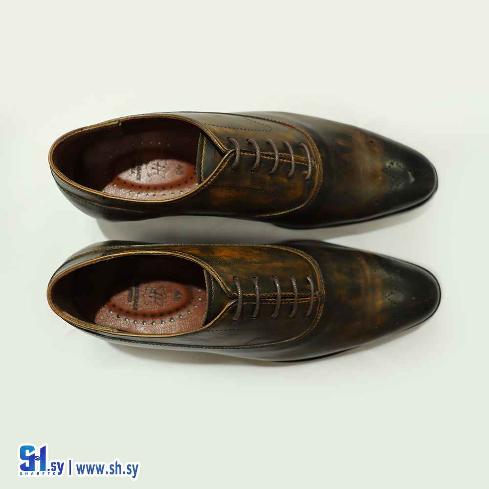 حذاء رجالي رسمي انجليزي منفوش (هاند ميد سيريا)