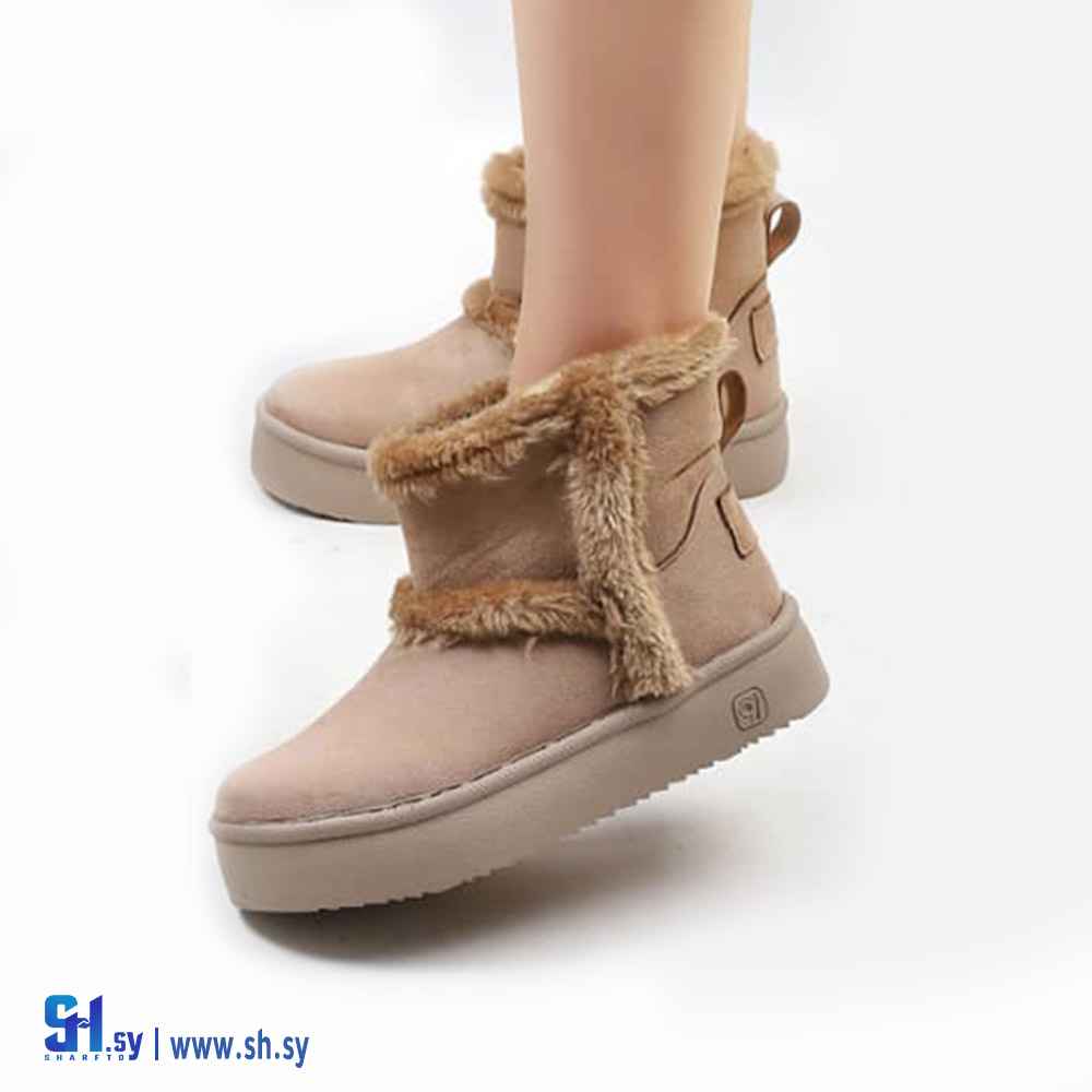 جزمة نسائي فرو ساق قصيرة (TATARE)