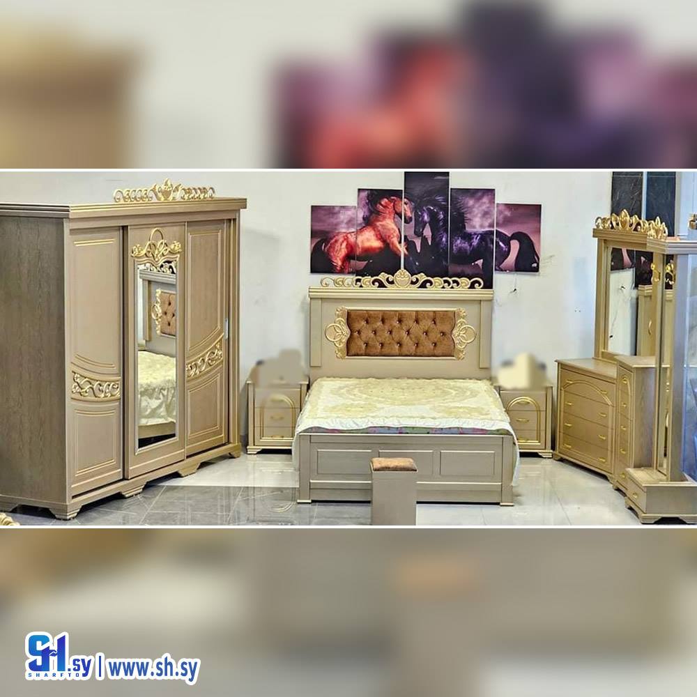 غرفة نوم زان معاكس ماليزي 4 (مفروشات وردي)