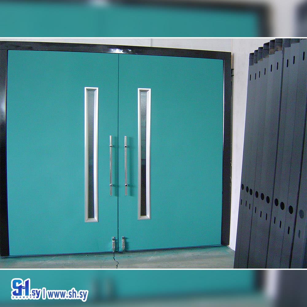 باب نصف آلي درفتين  9 (رسلان لمصاعد الكهربائية)