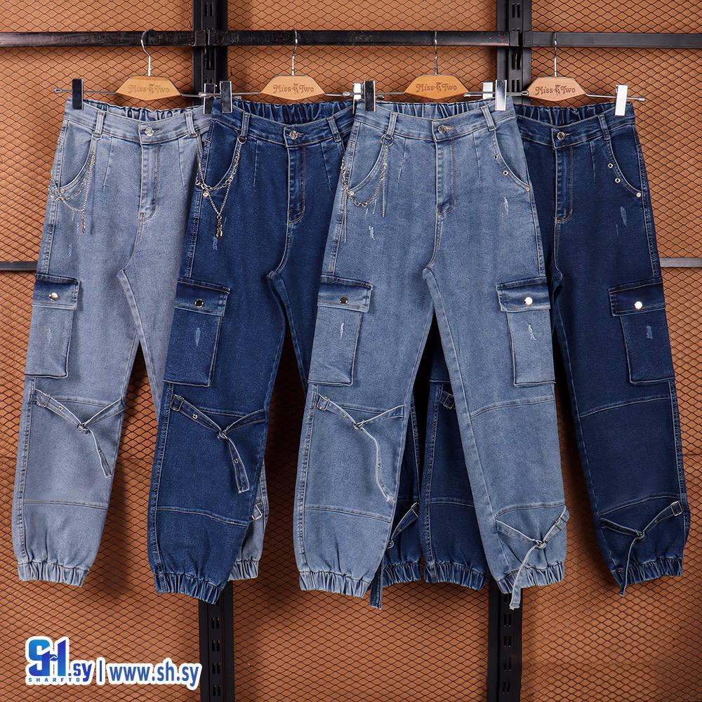 بنطال جينز نسائي موديل 2554 (MISS TWO)