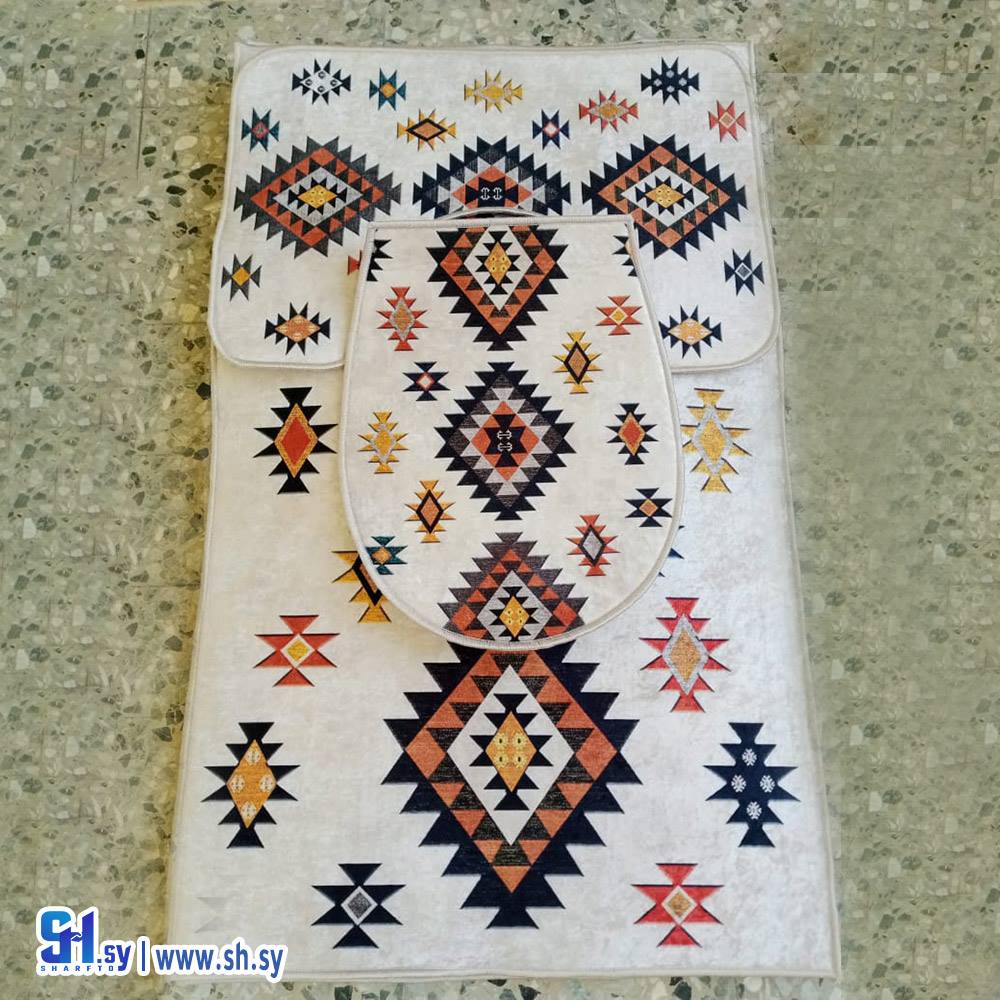 طقم حمام 3 قطع موديل 4 (سجاد وشرقيات الليث)