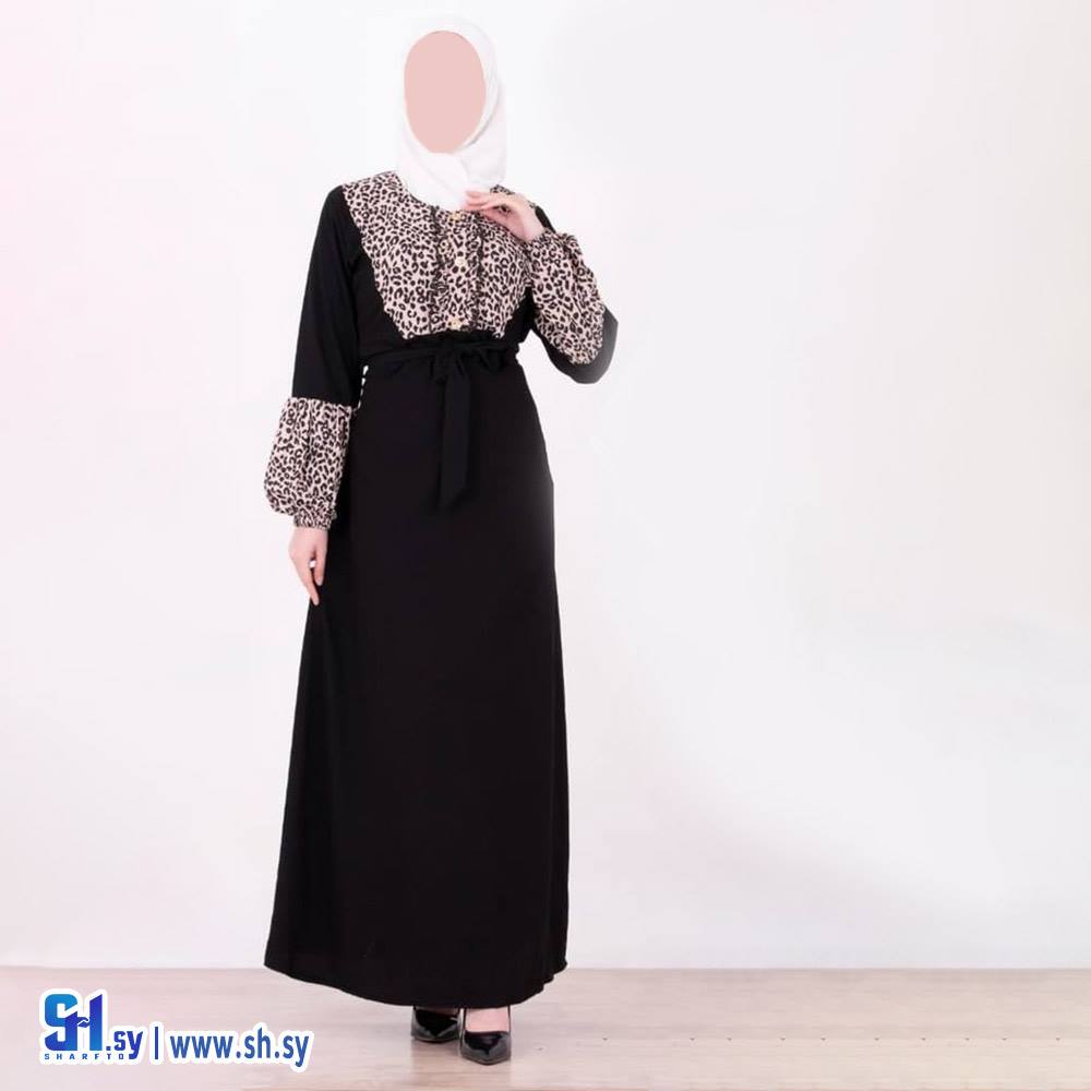 عبااية قماش ليكزس منقشة تايغر (أزياء الزهراء)