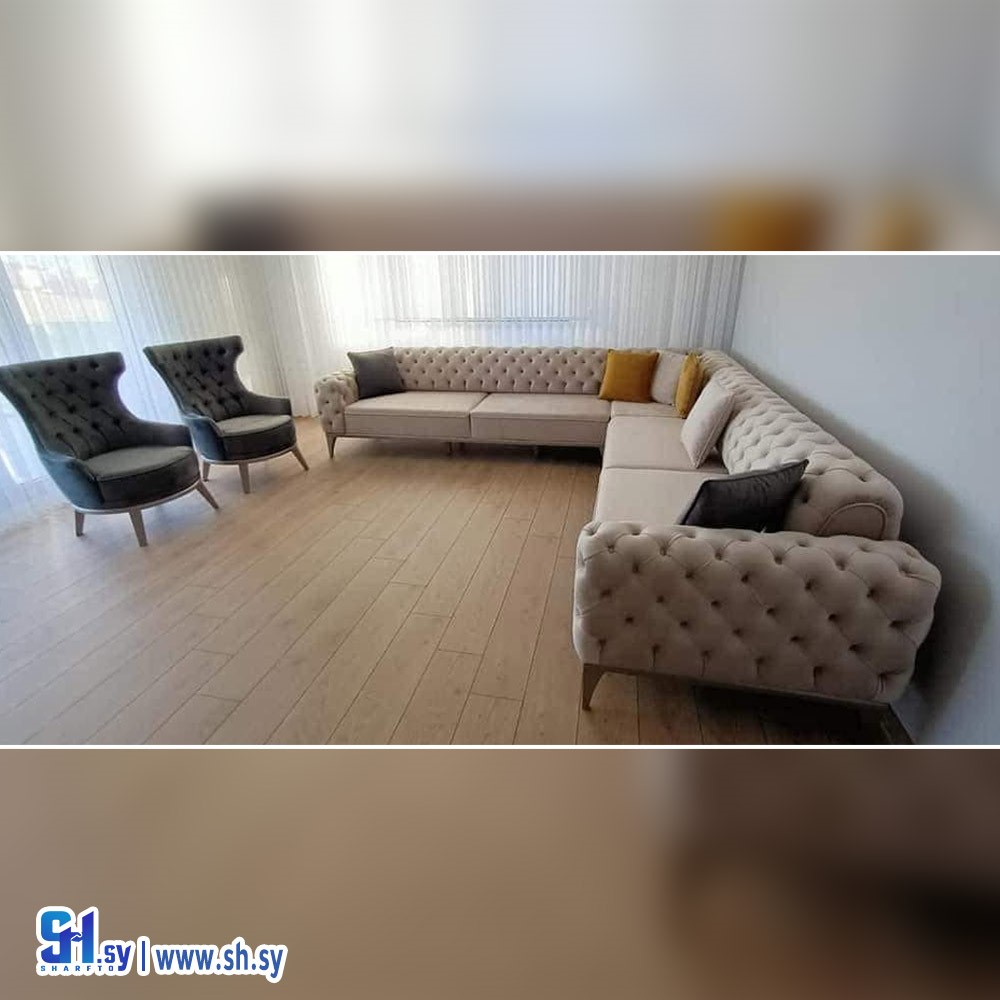 طقم غرفة ضيافة موديل 1 (مفروشات عدي)