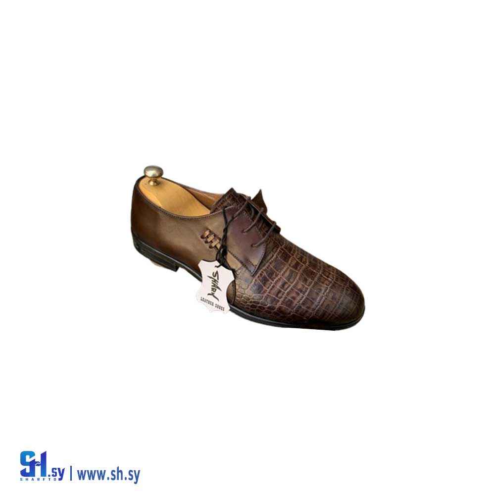 حذاء رجالي موديل جلد التمساح (جلديات العريان SARK LEATHER)