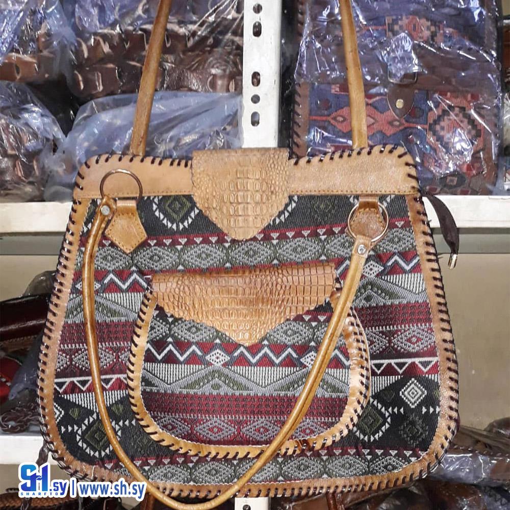 حقيبة يد نسائية جلد طبيعي (عصام الحلبي)