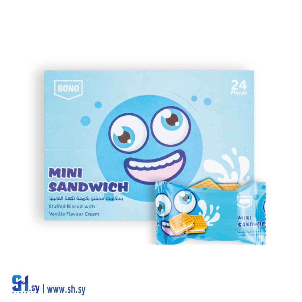 بسكويت ميني ساندويتش فانيليا (BONO)