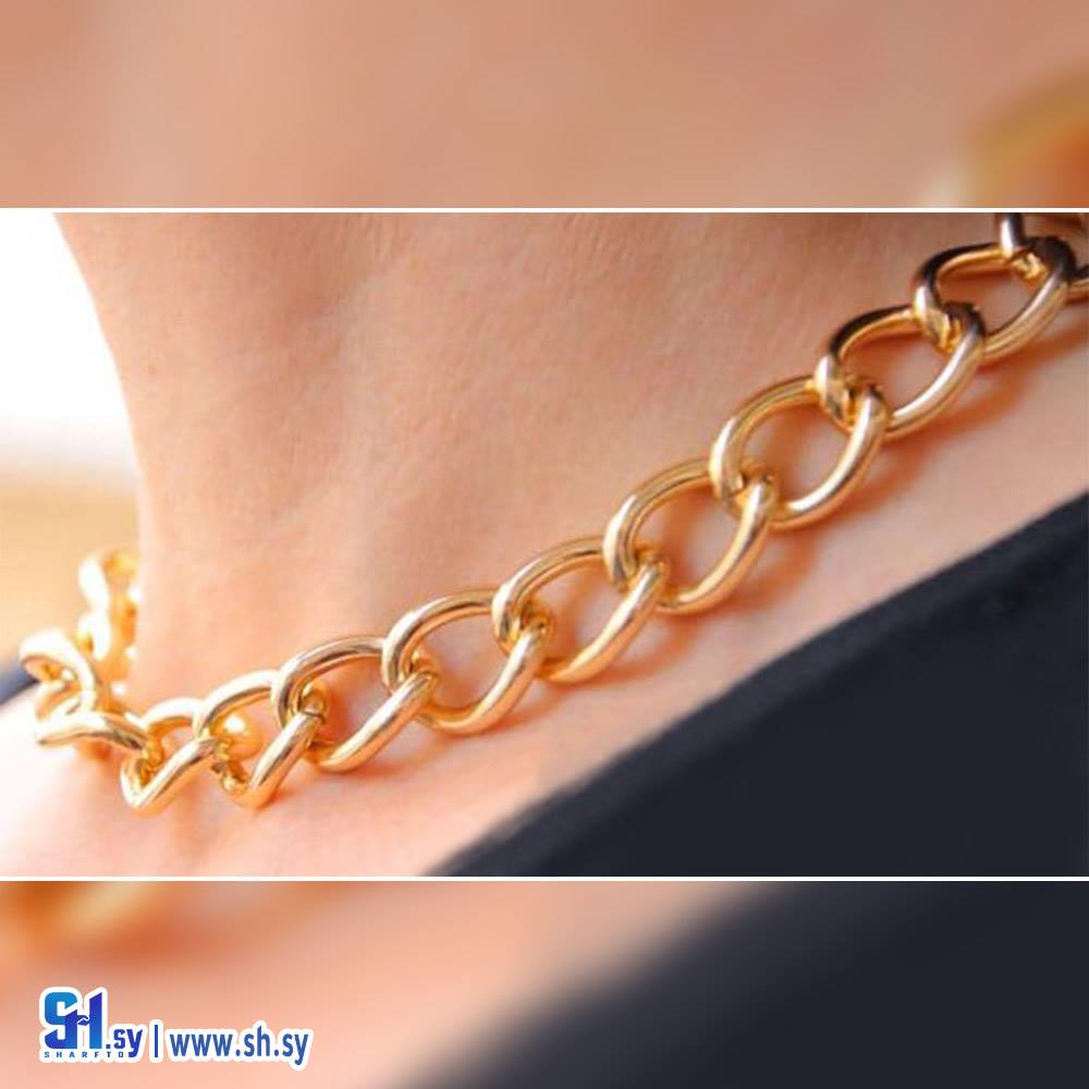 اسوراة جنزير دهبي تقيل (Nostalgie Accessories)
