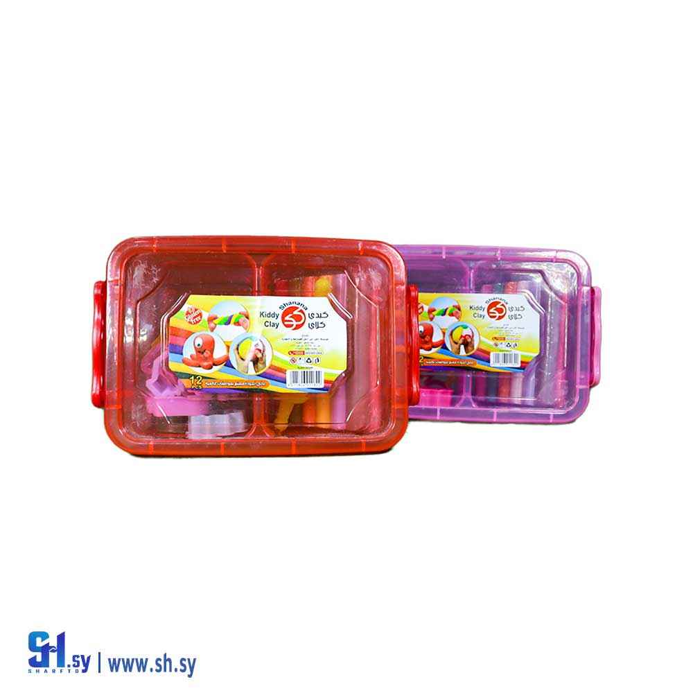 علبة معجون اطفال لانش بوكس 12 لون (SHANANA GROUP)