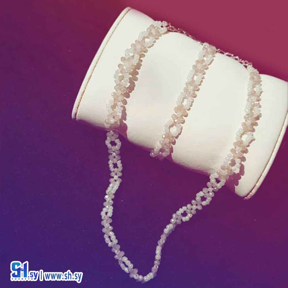 طقم  خرز وكريستال  (AmaL Handmade)