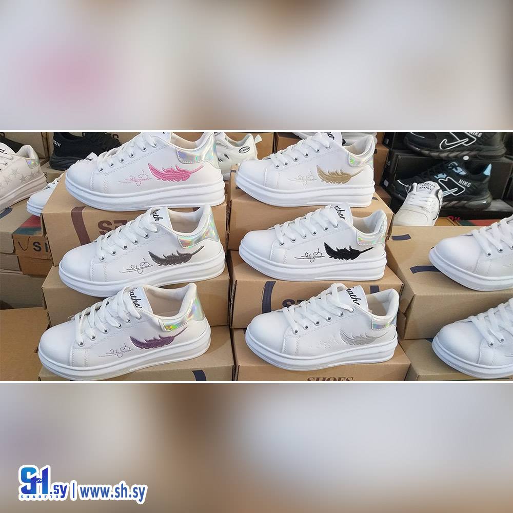 حذاء نسائي موديل الريشة (أحذية العلا)