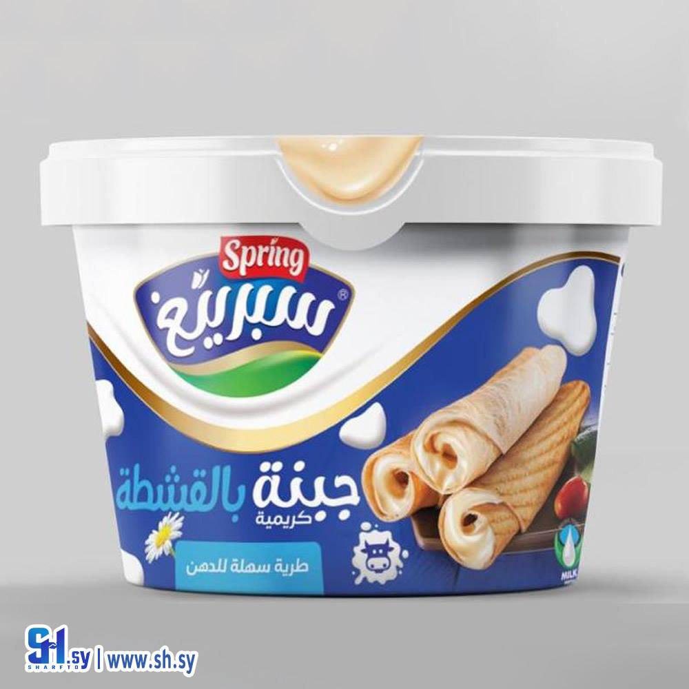 جبنة كريمية بالقشطة 350غ (سبرينغ)