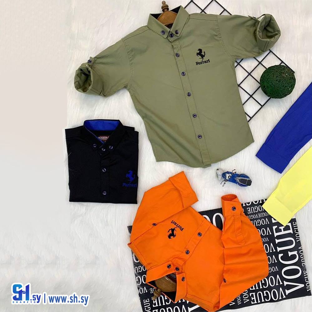 قميص ولادي بوبلين موديل 2607 (لولو كيدز)