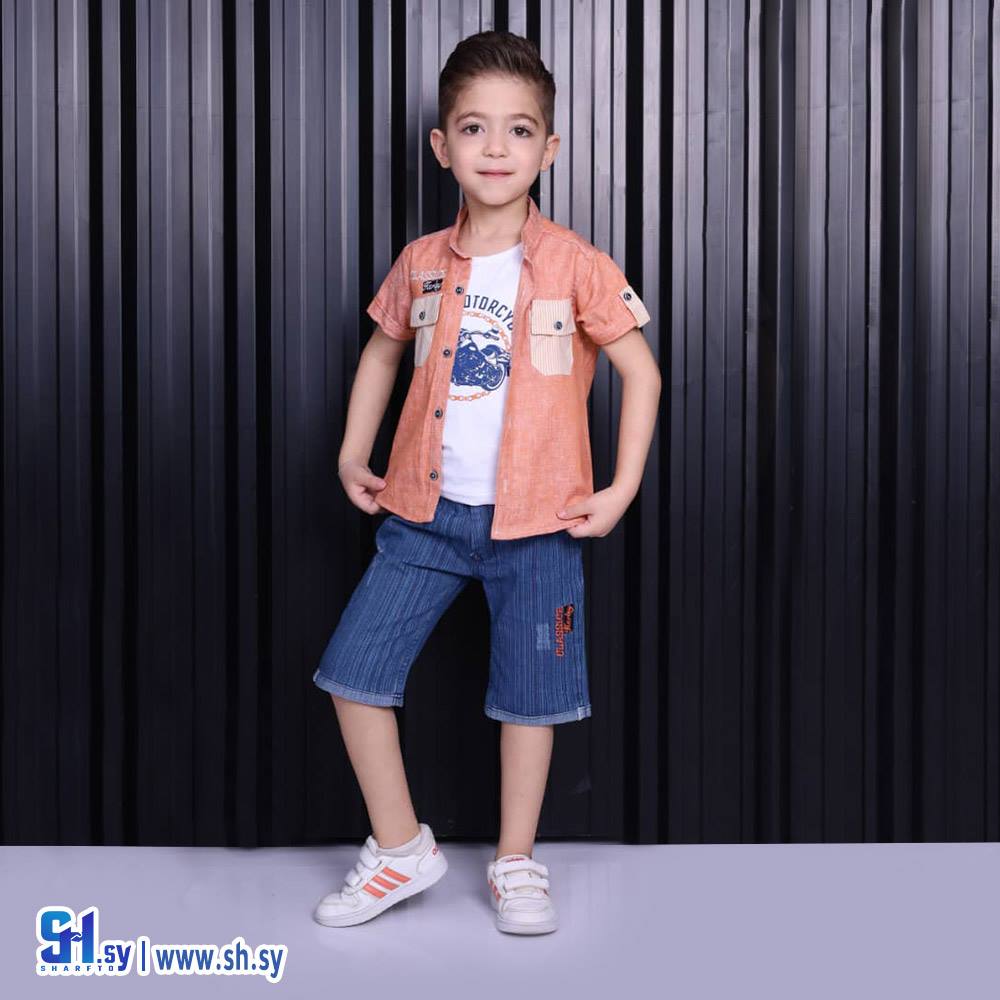 طقم صبياني موديل 4940 (زمار مود)